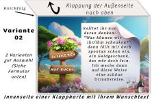 Innenseite einer Einladung zum Geburtstag als Klappkarte Variante 02