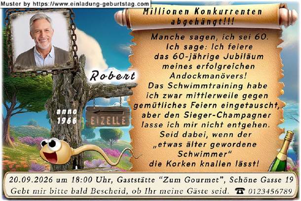 Einladung Geburtstag - Ihr erster Sieg