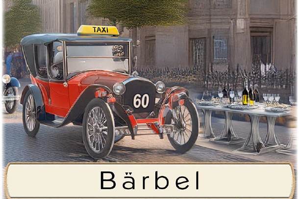 Tischkarte Geburtstag - das originelle Taxi